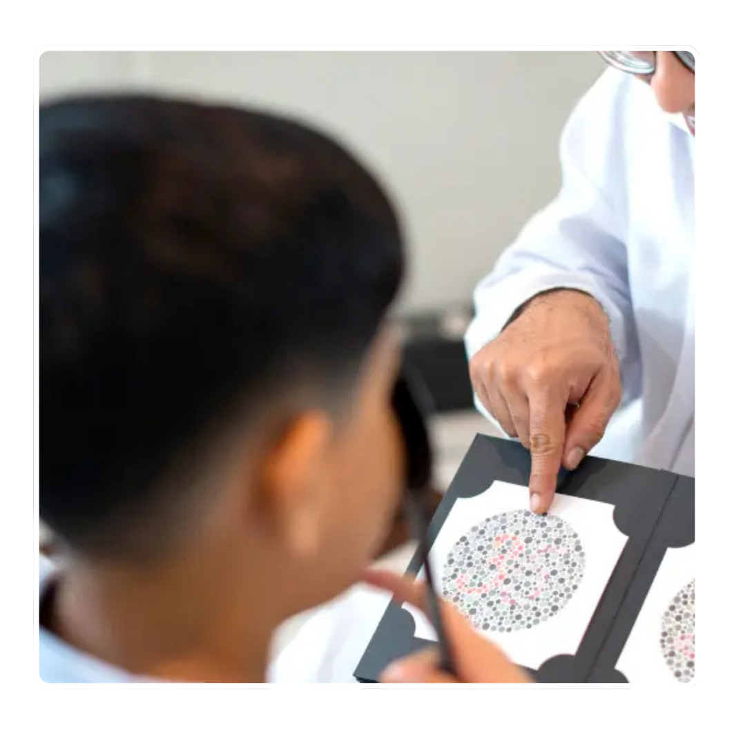 vision testing & glass distribution